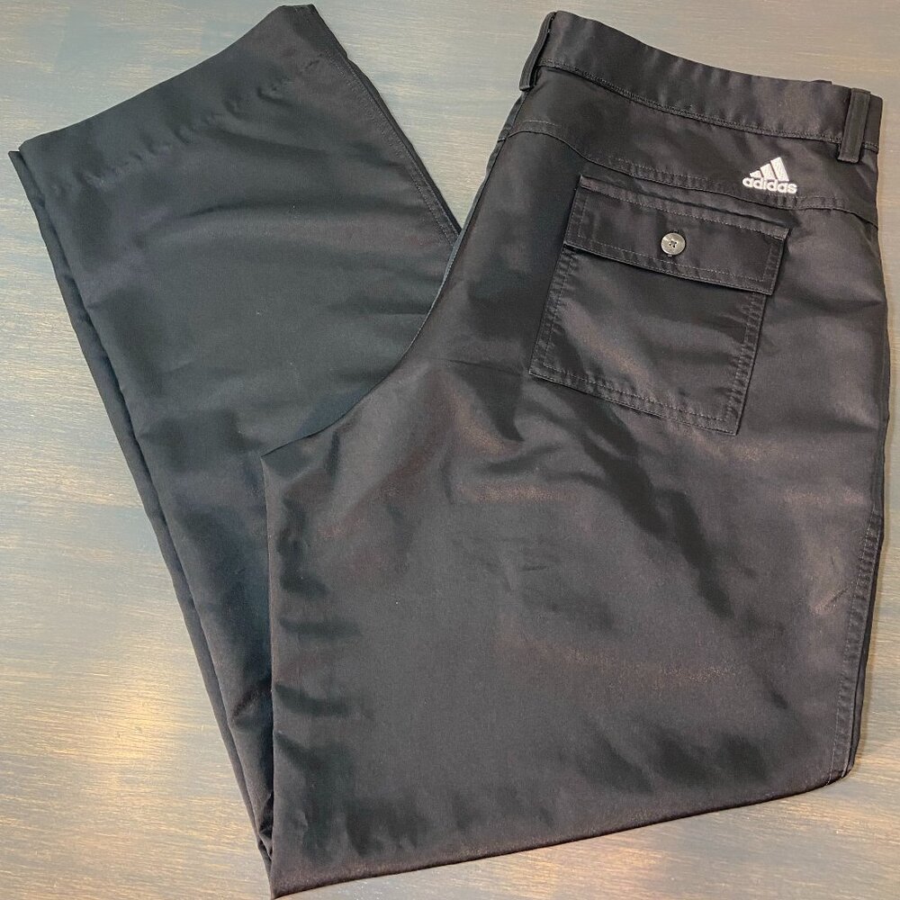 Adidas Men’s Golf Pants 36x32 Black CLIMALITE Performance Stretch